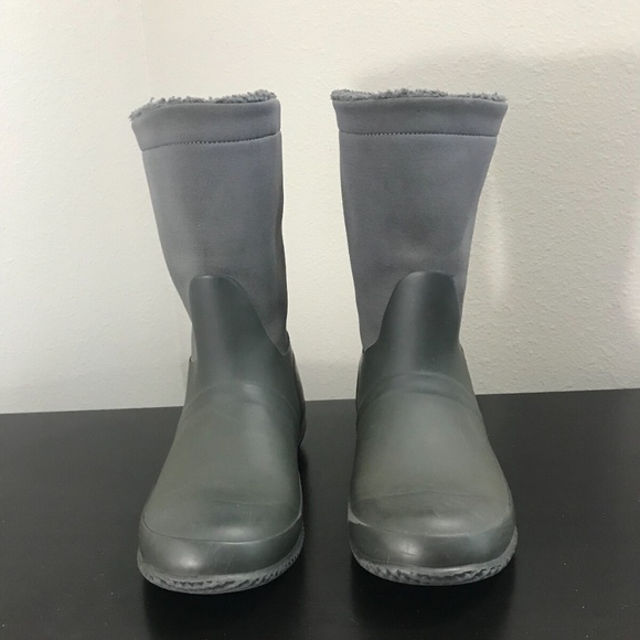 Hunter Original Women's Insulated Slipper Boot Dark Olive Green Size 5 $145 - Picture 3 of 12